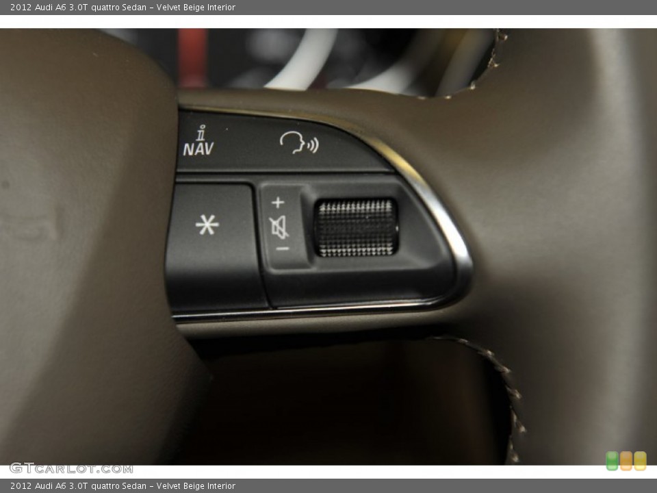 Velvet Beige Interior Controls for the 2012 Audi A6 3.0T quattro Sedan #52951167