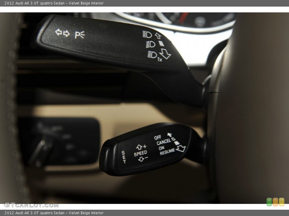 Velvet Beige Interior Controls for the 2012 Audi A6 3.0T quattro Sedan #52951179
