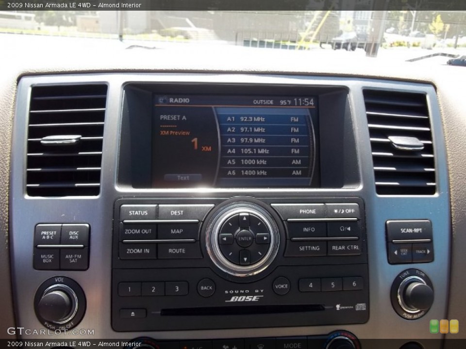 Almond Interior Controls for the 2009 Nissan Armada LE 4WD #52951494