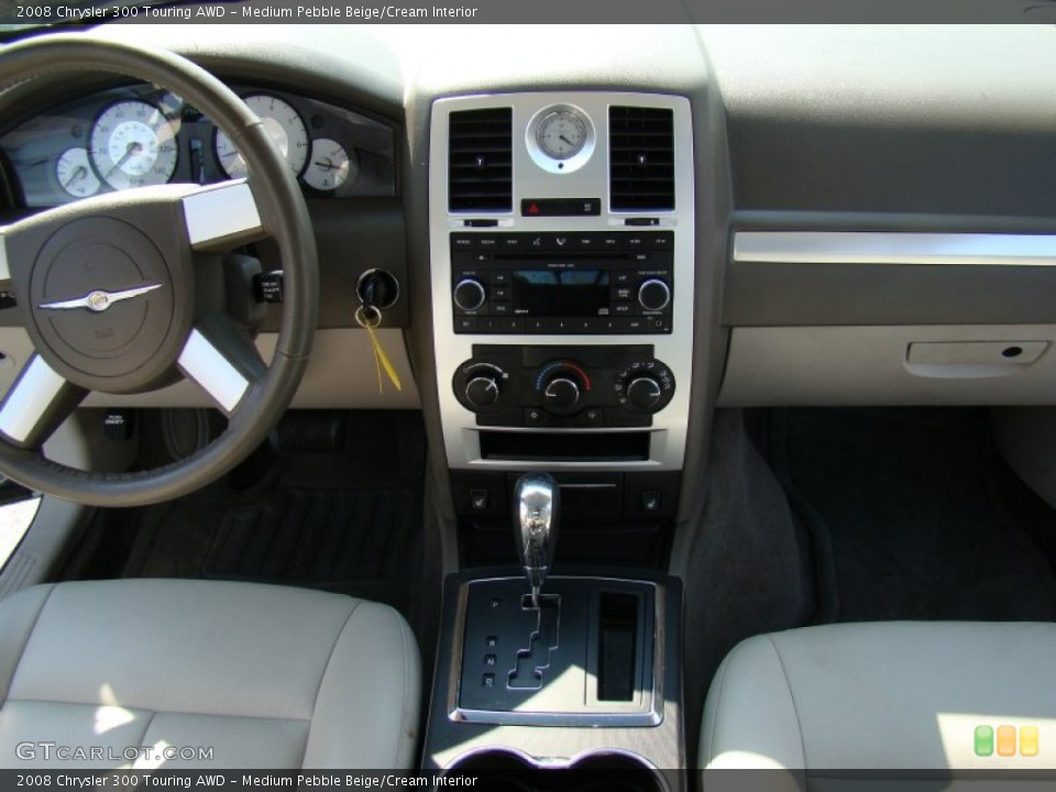 Medium Pebble Beige/Cream Interior Dashboard for the 2008 Chrysler 300 Touring AWD #52952019