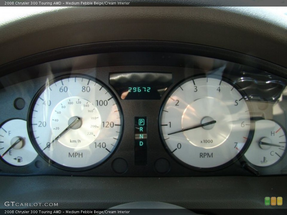 Medium Pebble Beige/Cream Interior Gauges for the 2008 Chrysler 300 Touring AWD #52952145