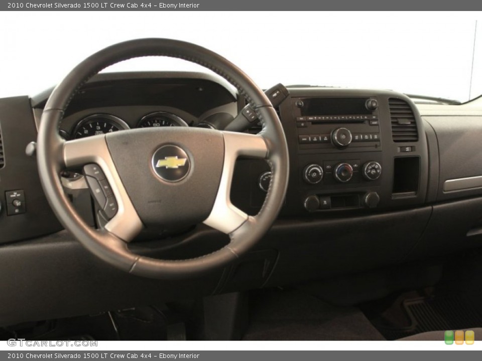 Ebony Interior Dashboard for the 2010 Chevrolet Silverado 1500 LT Crew Cab 4x4 #52954578