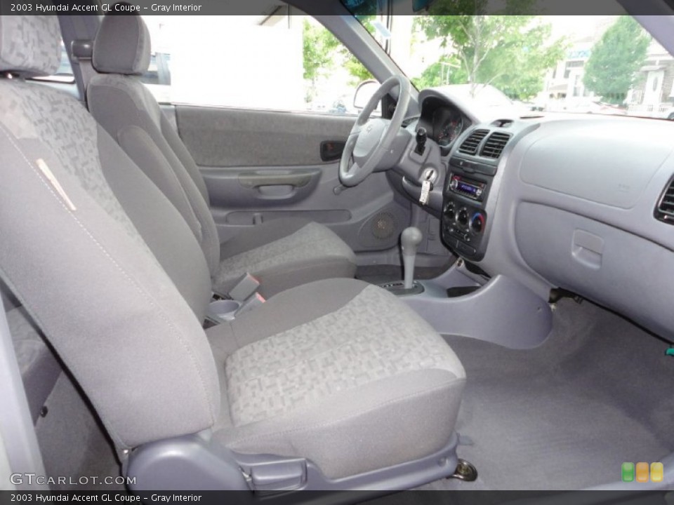 Gray Interior Photo for the 2003 Hyundai Accent GL Coupe #52956009