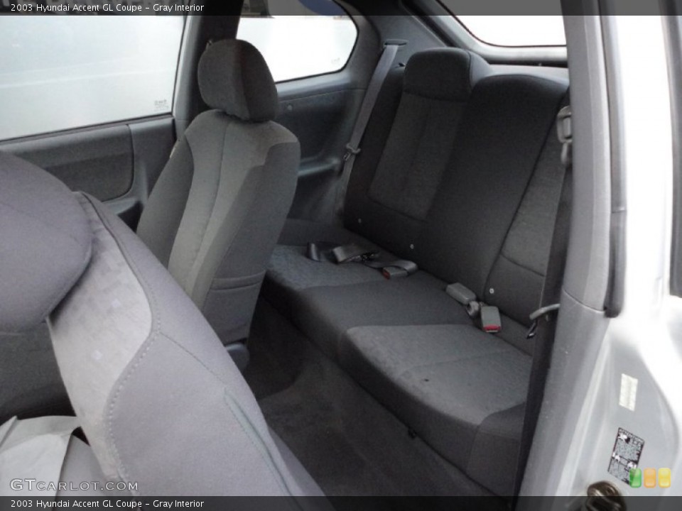 Gray Interior Photo for the 2003 Hyundai Accent GL Coupe #52956024
