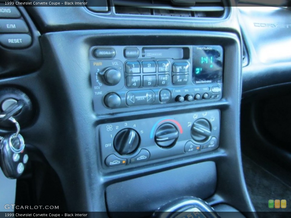 Black Interior Controls for the 1999 Chevrolet Corvette Coupe #52962198
