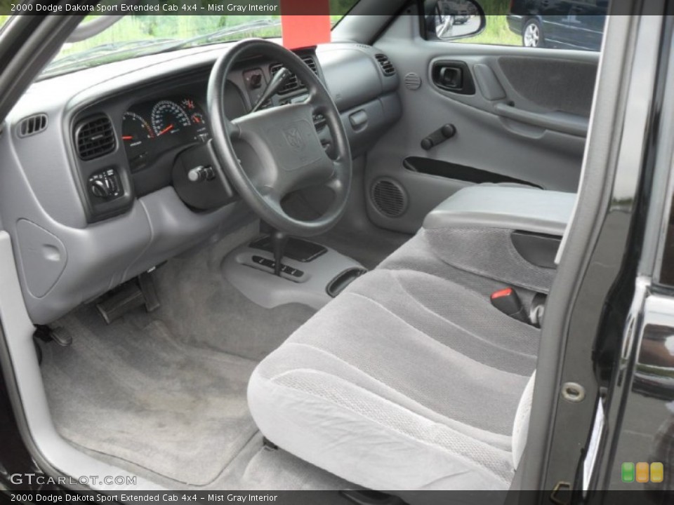 Mist Gray Interior Photo for the 2000 Dodge Dakota Sport Extended Cab 4x4 #52966515