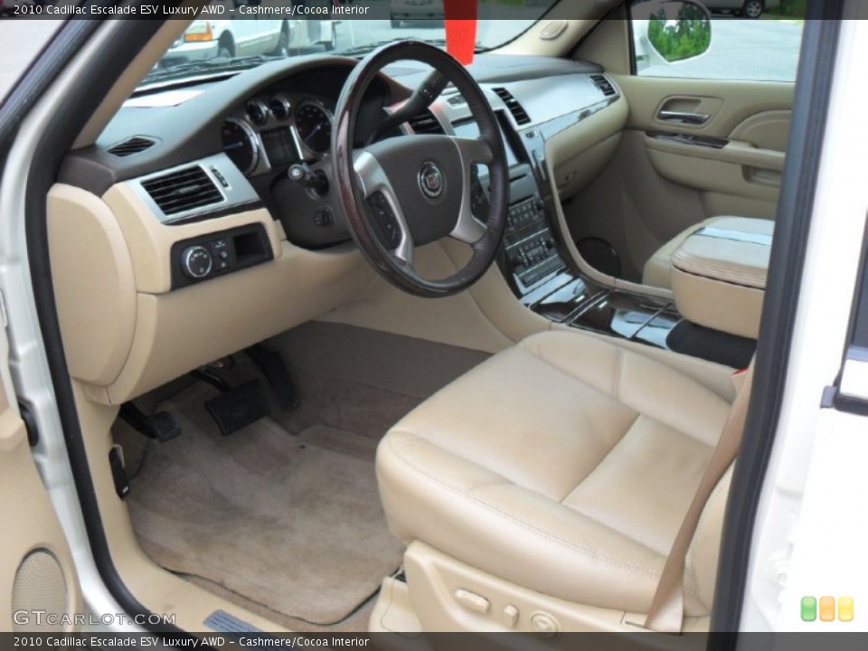 Cashmere/Cocoa Interior Photo for the 2010 Cadillac Escalade ESV Luxury AWD #52966797