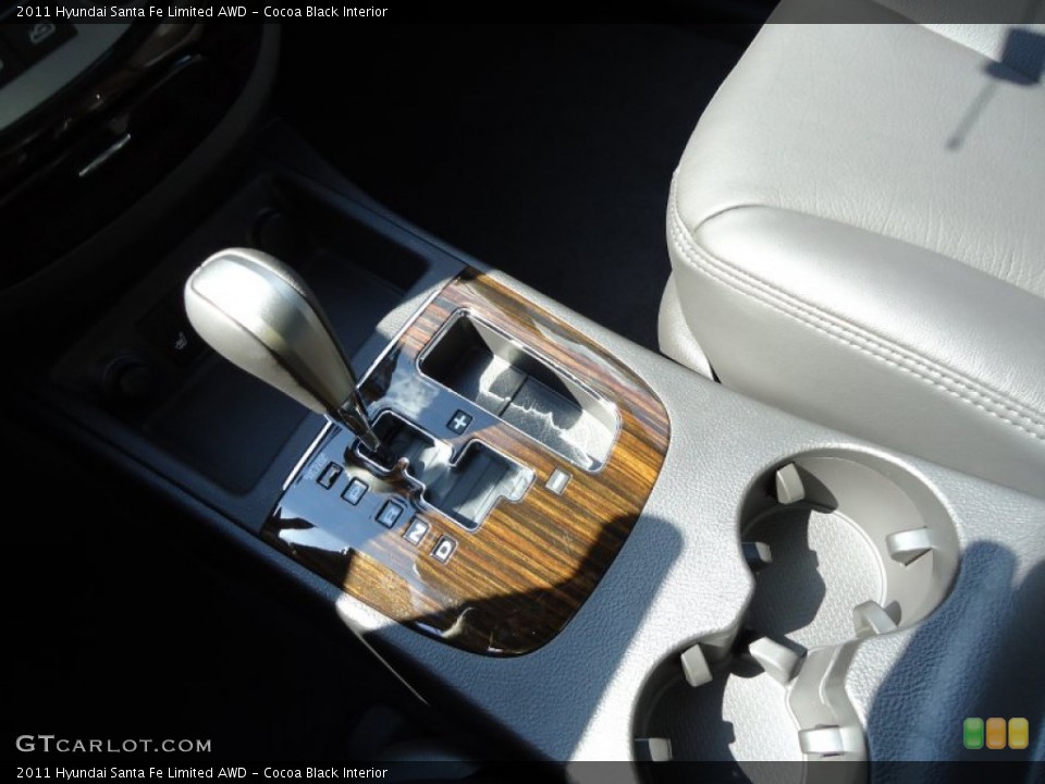 Cocoa Black Interior Transmission for the 2011 Hyundai Santa Fe Limited AWD #52968009