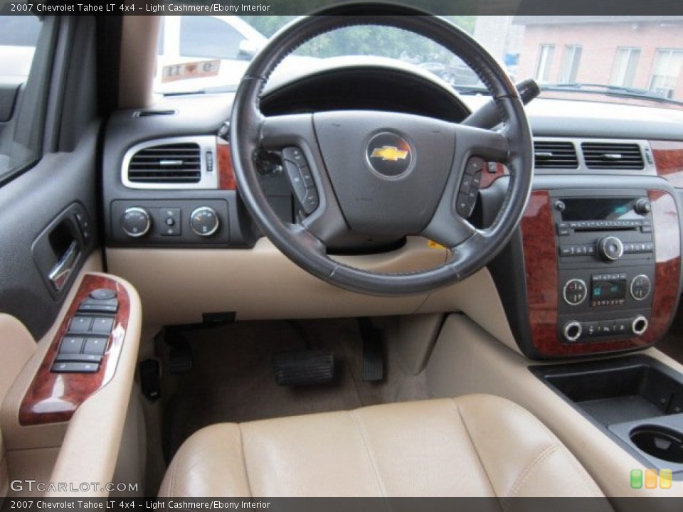 Light Cashmere/Ebony Interior Steering Wheel for the 2007 Chevrolet Tahoe LT 4x4 #52969798