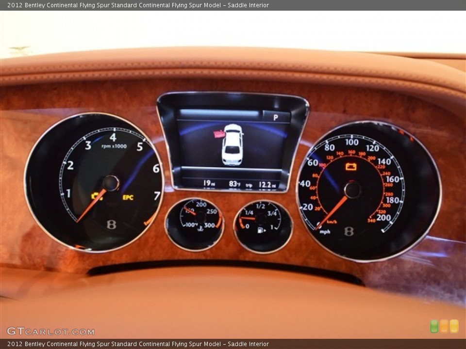 Saddle Interior Gauges for the 2012 Bentley Continental Flying Spur  #52970782