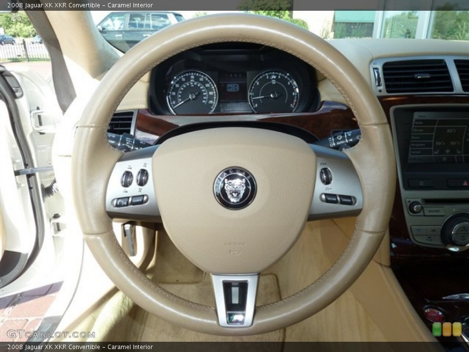 Caramel Interior Steering Wheel for the 2008 Jaguar XK XKR Convertible #52970896