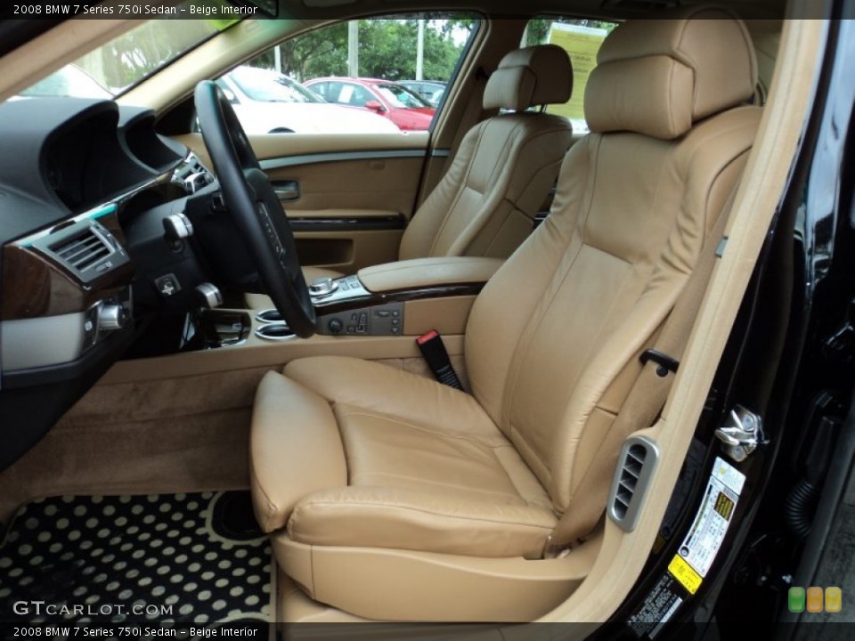 Beige Interior Photo for the 2008 BMW 7 Series 750i Sedan #52971052