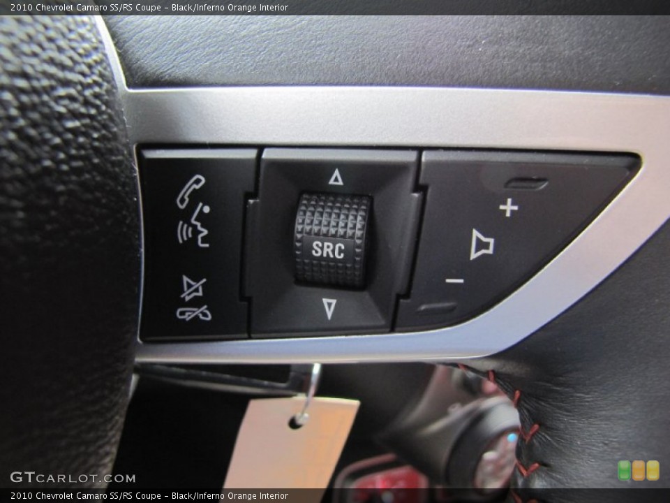 Black/Inferno Orange Interior Controls for the 2010 Chevrolet Camaro SS/RS Coupe #52972723