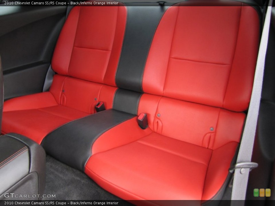 Black/Inferno Orange Interior Photo for the 2010 Chevrolet Camaro SS/RS Coupe #52972888