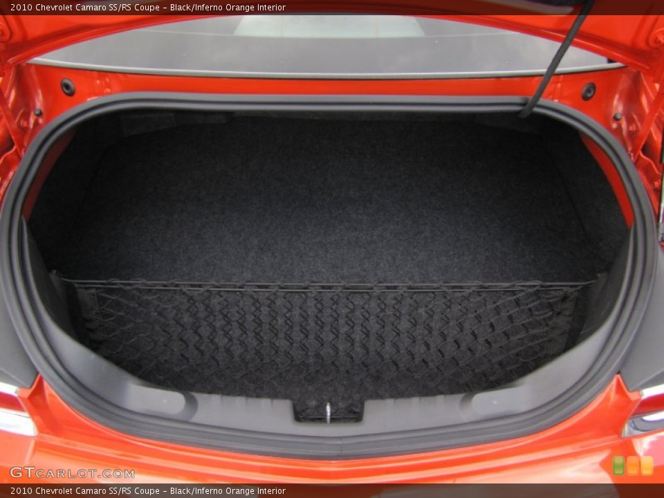 Black/Inferno Orange Interior Trunk for the 2010 Chevrolet Camaro SS/RS Coupe #52972918