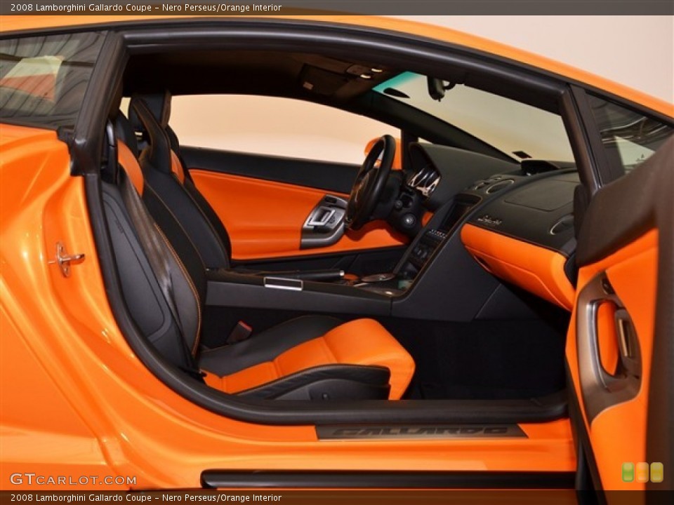 Nero Perseus/Orange Interior Photo for the 2008 Lamborghini Gallardo Coupe #52973530