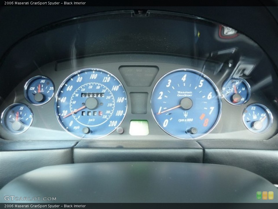Black Interior Gauges for the 2006 Maserati GranSport Spyder #52974349