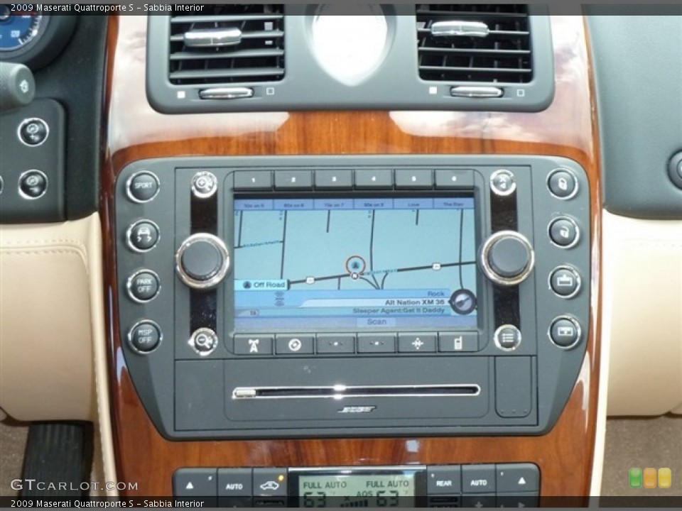 Sabbia Interior Navigation for the 2009 Maserati Quattroporte S #52974715