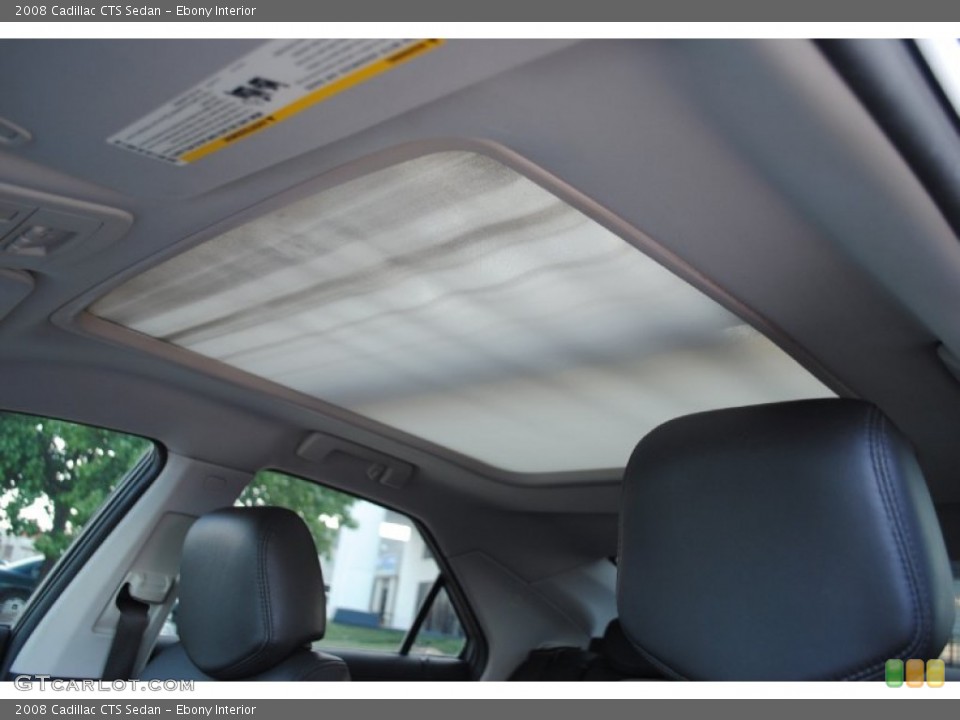 Ebony Interior Sunroof for the 2008 Cadillac CTS Sedan #52974979