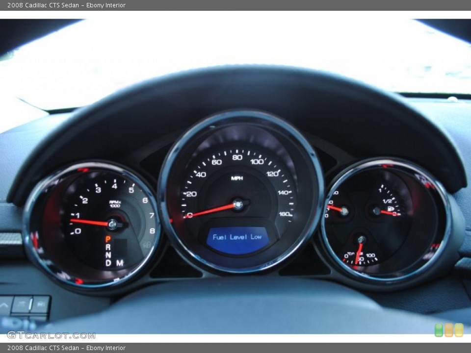 Ebony Interior Gauges for the 2008 Cadillac CTS Sedan #52975054