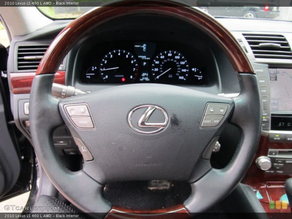 Black Interior Steering Wheel for the 2010 Lexus LS 460 L AWD #52975696
