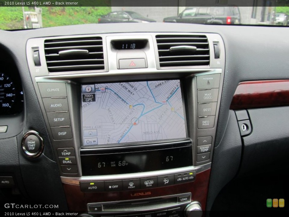 Black Interior Navigation for the 2010 Lexus LS 460 L AWD #52975750