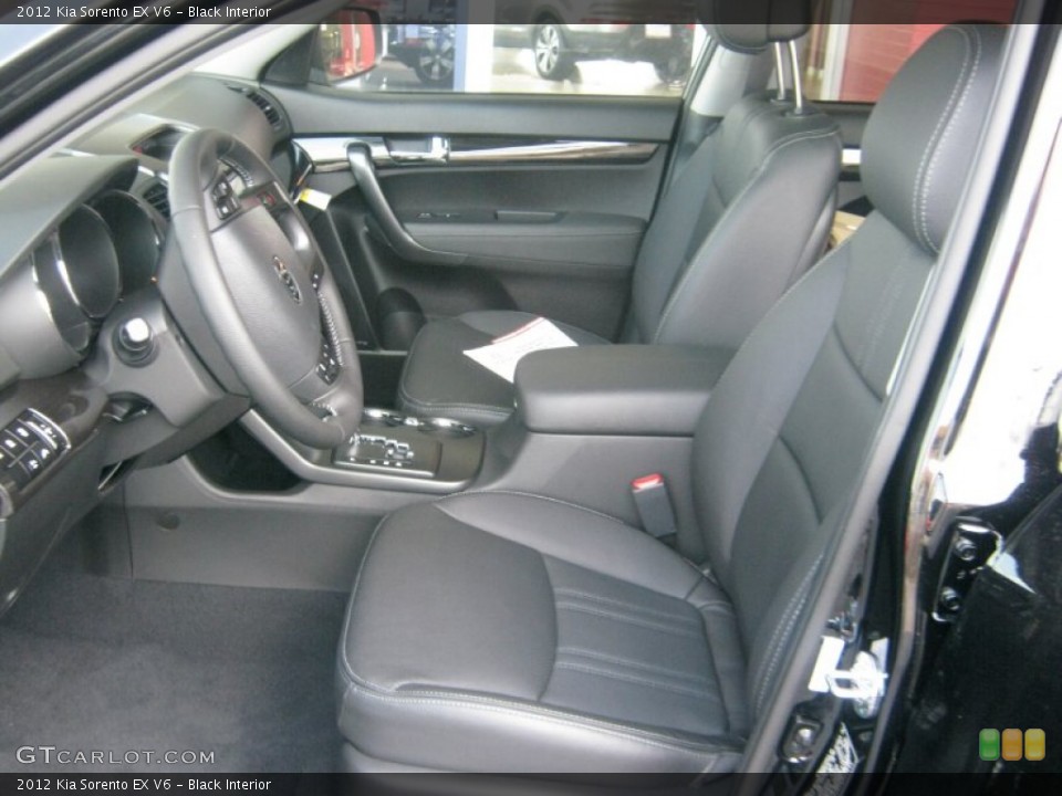 Black Interior Photo for the 2012 Kia Sorento EX V6 #52976638