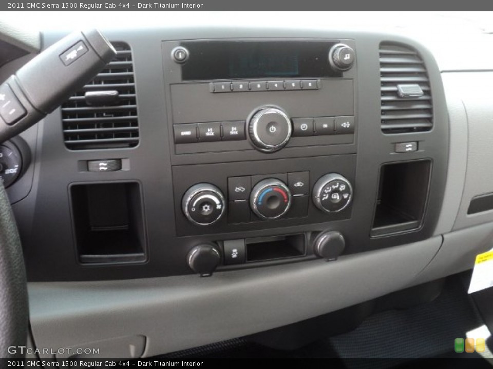 Dark Titanium Interior Controls for the 2011 GMC Sierra 1500 Regular Cab 4x4 #52977247