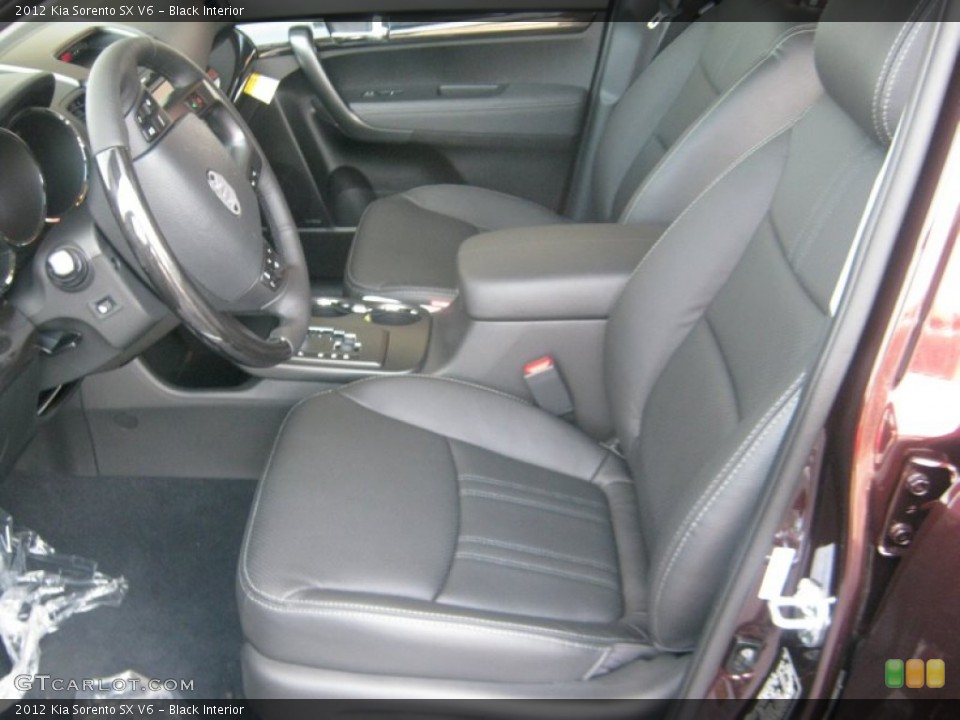 Black Interior Photo for the 2012 Kia Sorento SX V6 #52977538