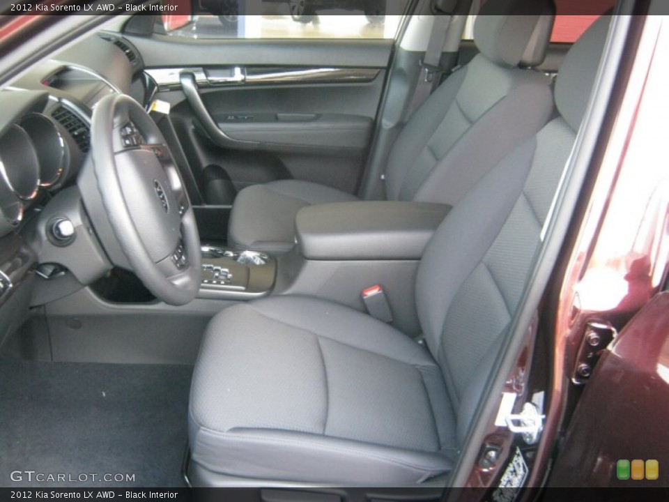 Black Interior Photo for the 2012 Kia Sorento LX AWD #52977928