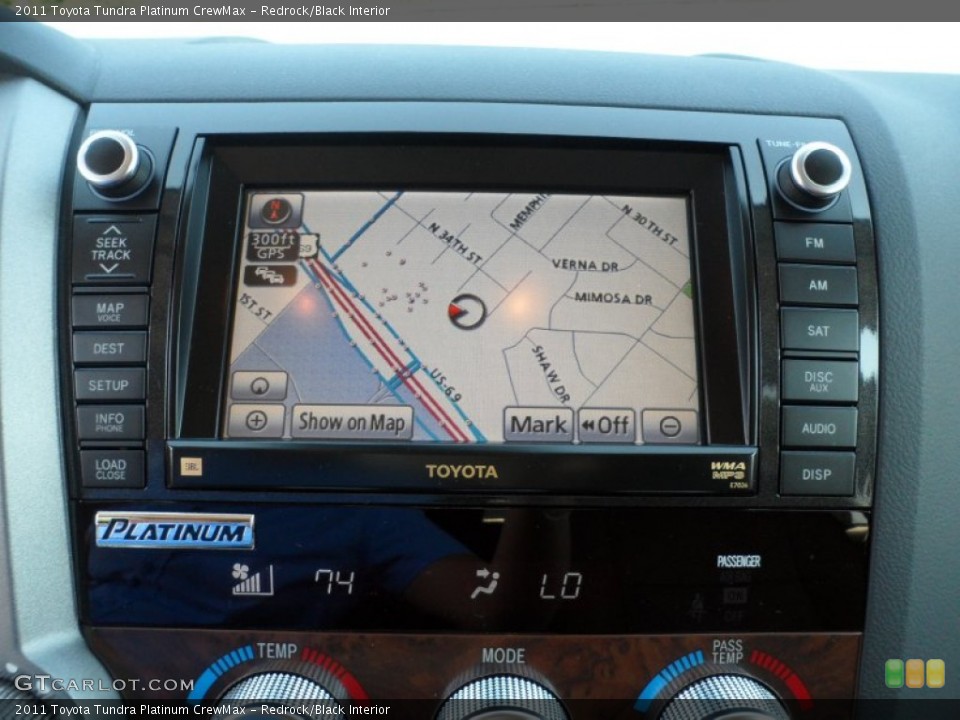 Redrock/Black Interior Navigation for the 2011 Toyota Tundra Platinum CrewMax #52983784