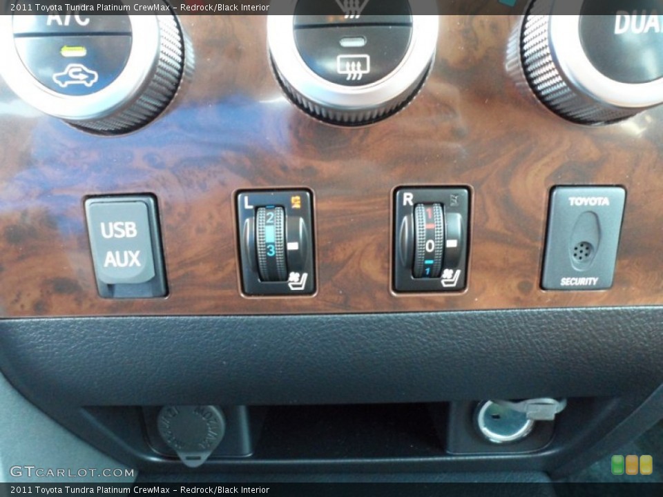 Redrock/Black Interior Controls for the 2011 Toyota Tundra Platinum CrewMax #52983796