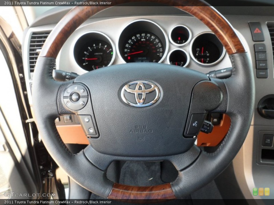 Redrock/Black Interior Steering Wheel for the 2011 Toyota Tundra Platinum CrewMax #52983886
