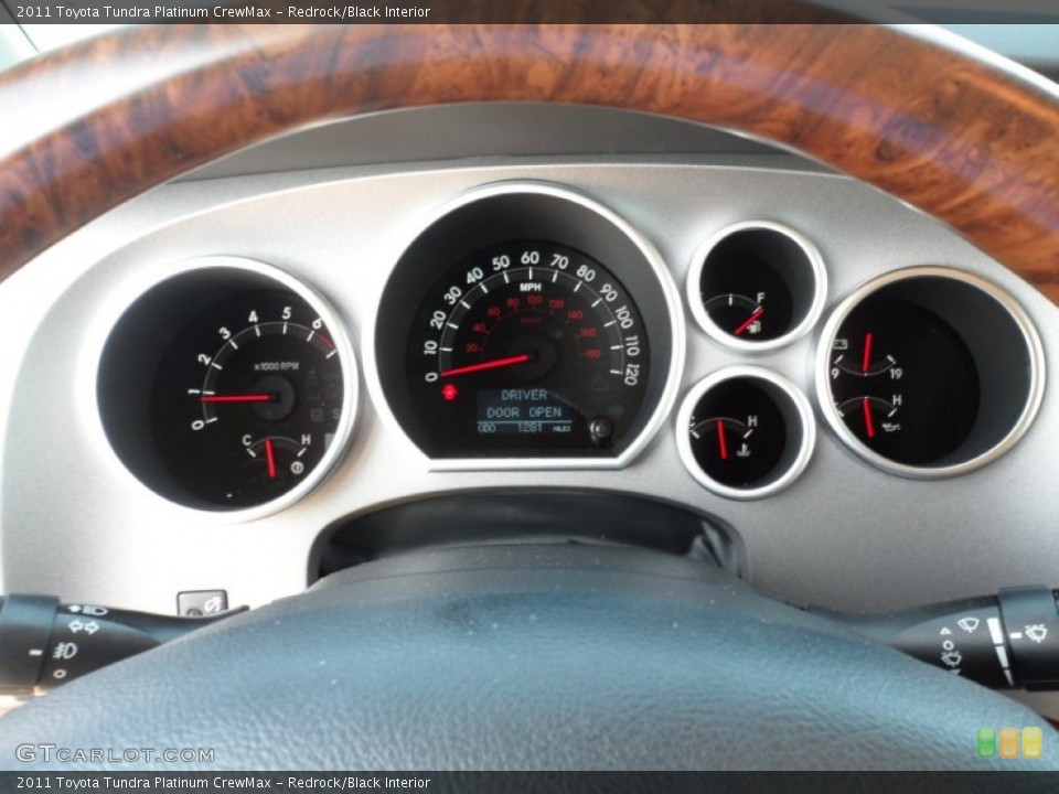 Redrock/Black Interior Gauges for the 2011 Toyota Tundra Platinum CrewMax #52983901
