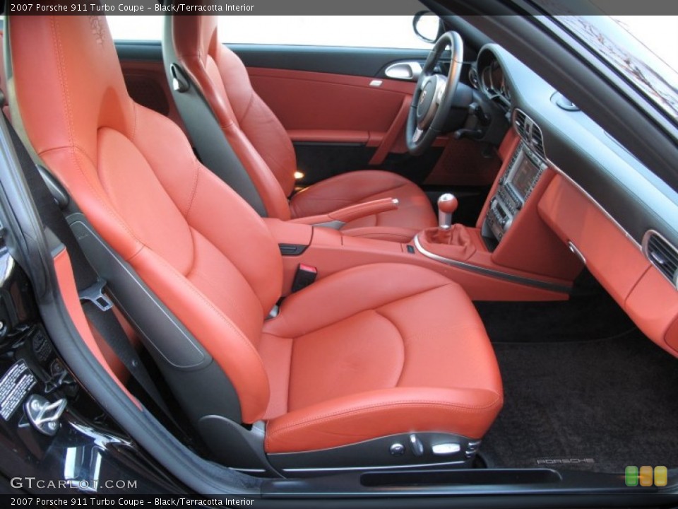 Black/Terracotta Interior Photo for the 2007 Porsche 911 Turbo Coupe #52984258