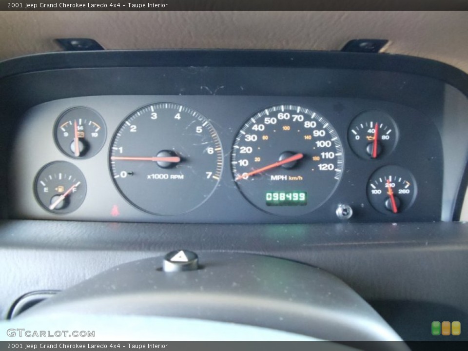 Taupe Interior Gauges for the 2001 Jeep Grand Cherokee Laredo 4x4 #52984933