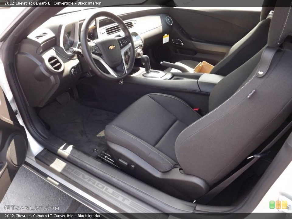 Black Interior Prime Interior for the 2012 Chevrolet Camaro LT Convertible #52985257