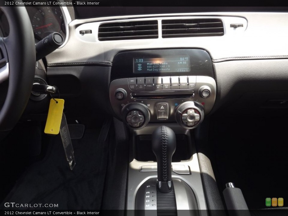 Black Interior Controls for the 2012 Chevrolet Camaro LT Convertible #52985335