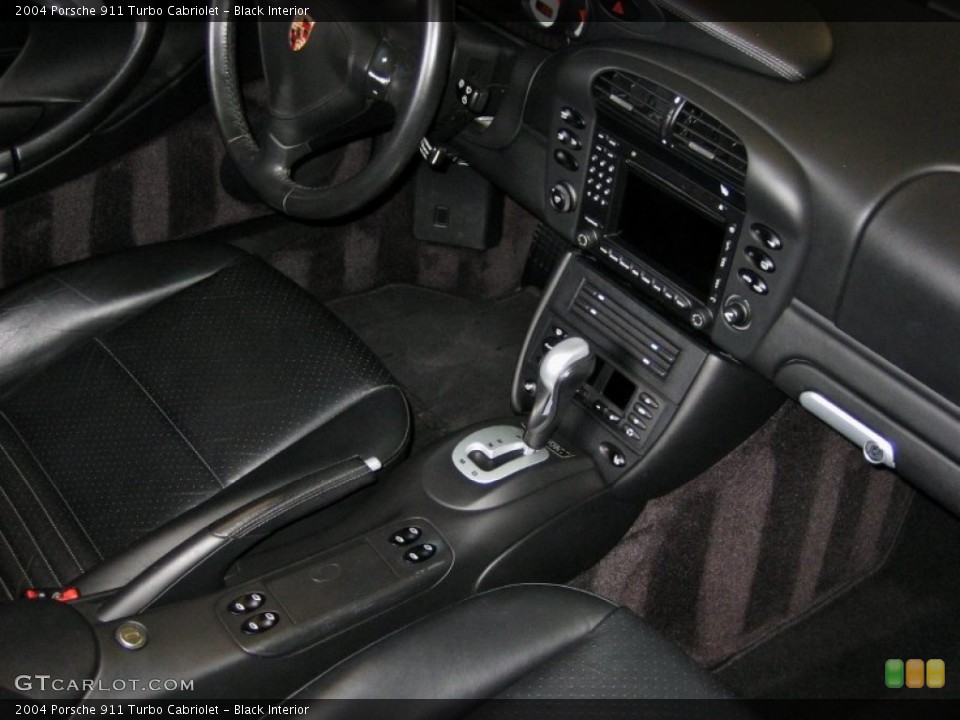 Black Interior Controls for the 2004 Porsche 911 Turbo Cabriolet #52986007