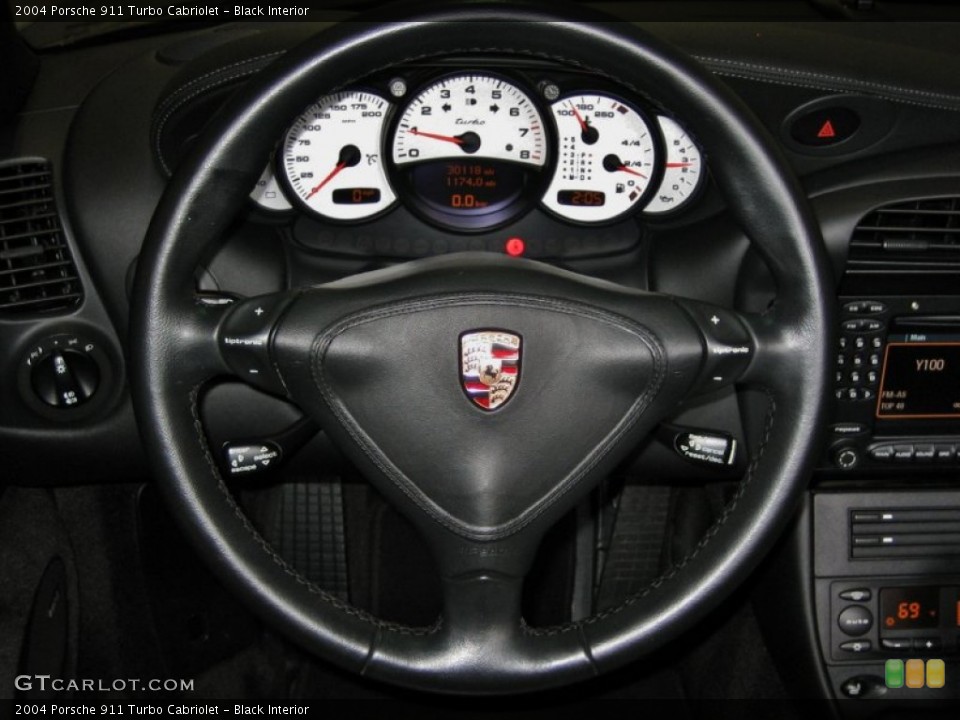 Black Interior Steering Wheel for the 2004 Porsche 911 Turbo Cabriolet #52986022