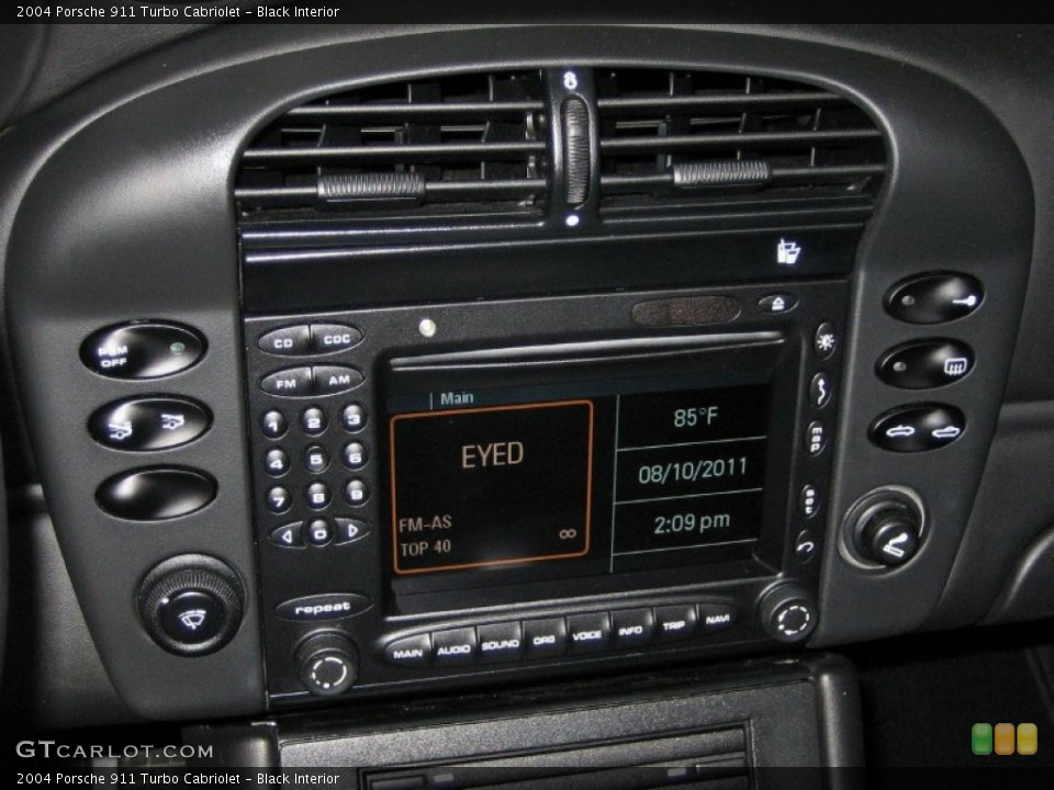 Black Interior Controls for the 2004 Porsche 911 Turbo Cabriolet #52986046