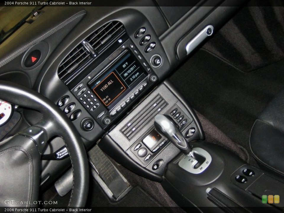Black Interior Controls for the 2004 Porsche 911 Turbo Cabriolet #52986103