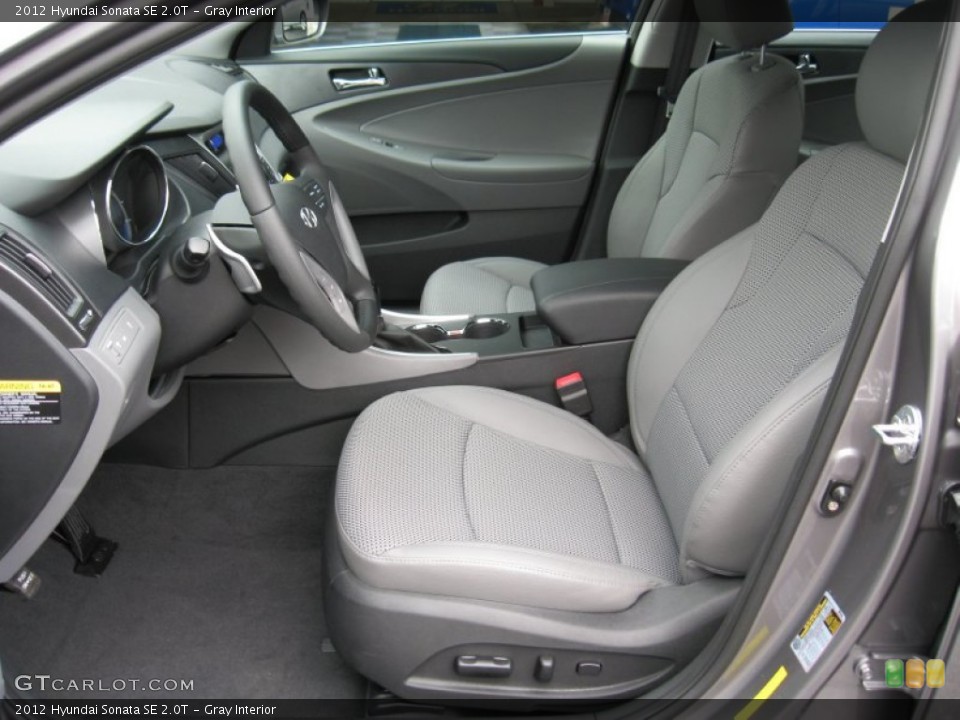 Gray Interior Photo for the 2012 Hyundai Sonata SE 2.0T #52986175
