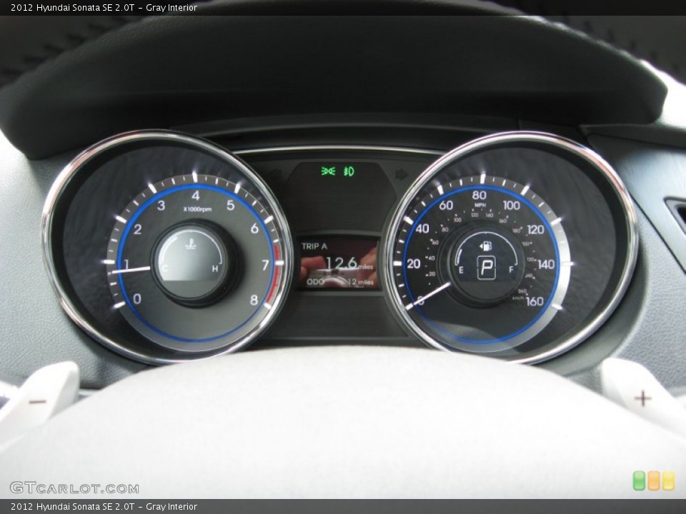 Gray Interior Gauges for the 2012 Hyundai Sonata SE 2.0T #52986412