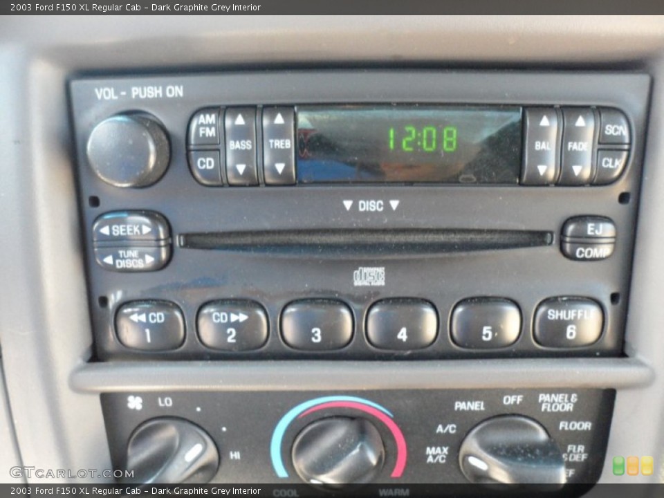 Dark Graphite Grey Interior Audio System for the 2003 Ford F150 XL Regular Cab #52987876