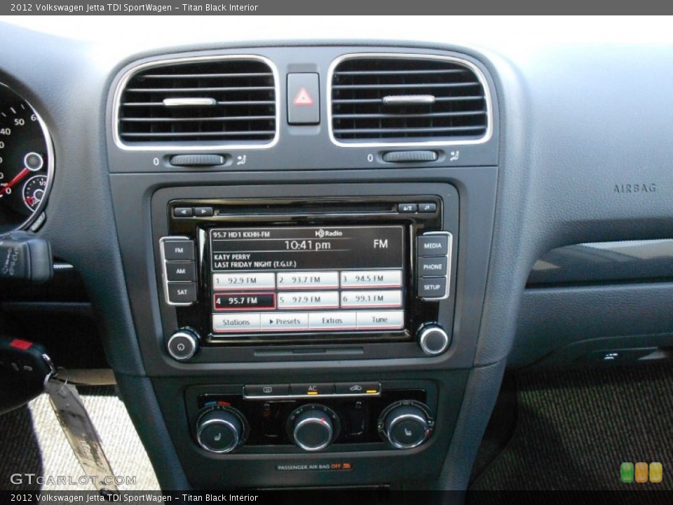 Titan Black Interior Controls for the 2012 Volkswagen Jetta TDI SportWagen #52988182