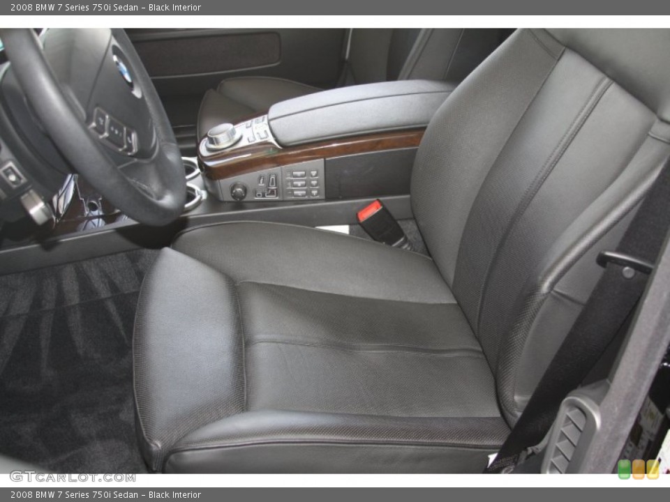 Black Interior Photo for the 2008 BMW 7 Series 750i Sedan #52993864
