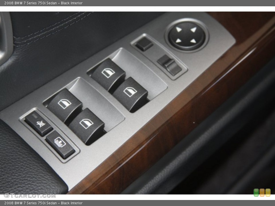Black Interior Controls for the 2008 BMW 7 Series 750i Sedan #52993906