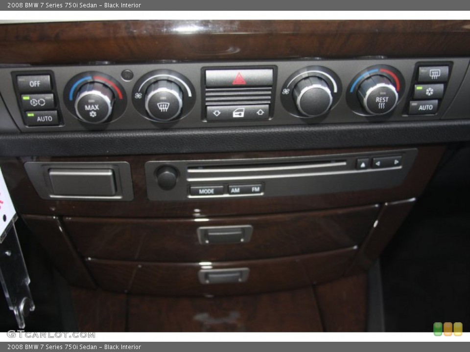 Black Interior Controls for the 2008 BMW 7 Series 750i Sedan #52993987