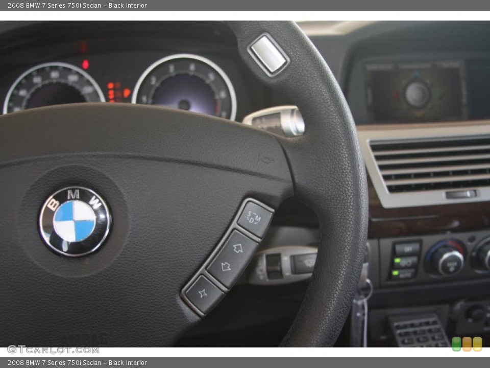 Black Interior Controls for the 2008 BMW 7 Series 750i Sedan #52994047